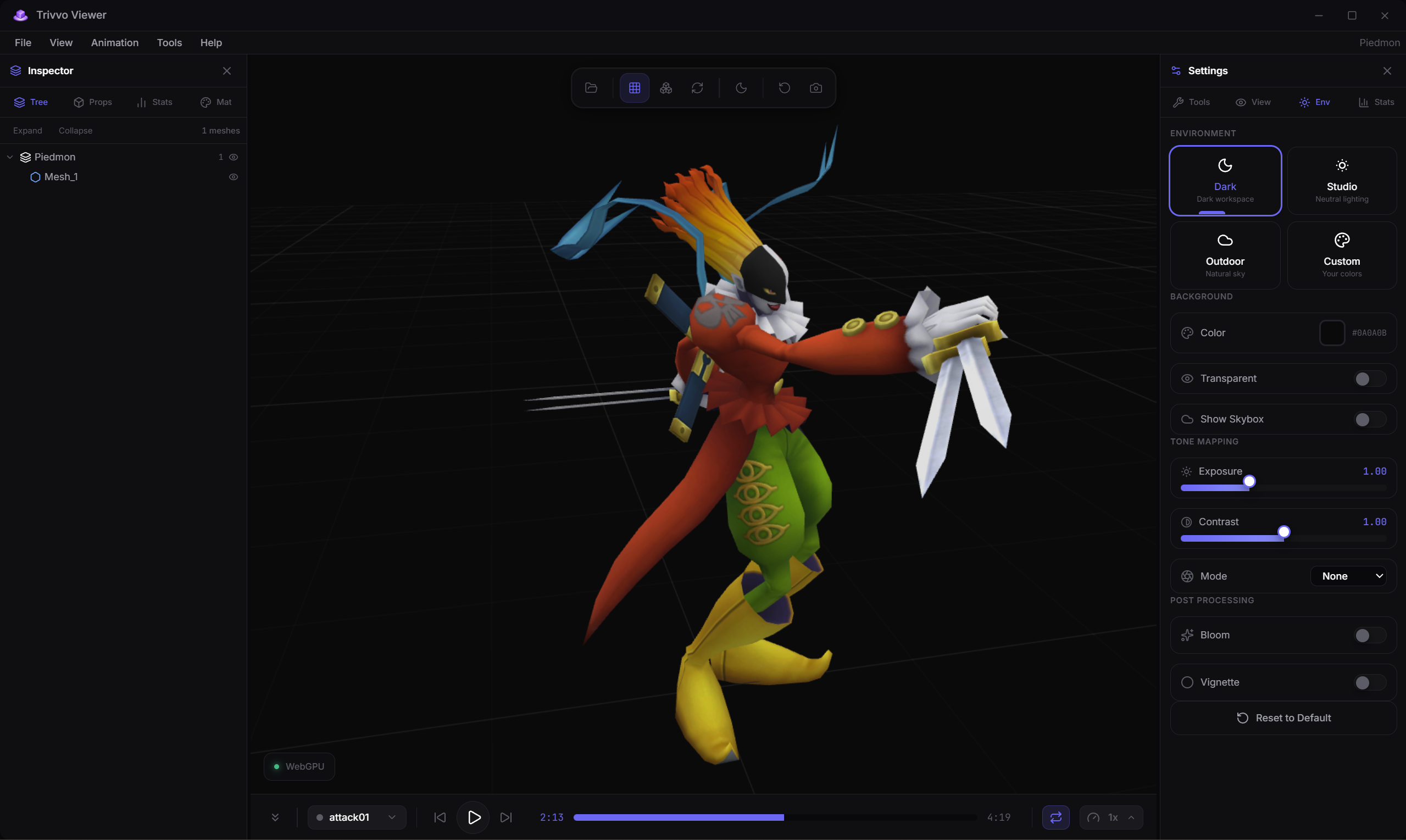 Threed Animation Controls